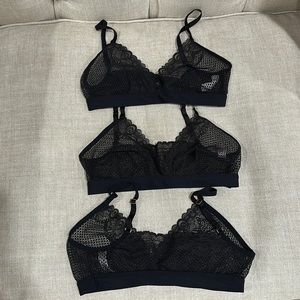 Commando Lace Black Bralette - Small -